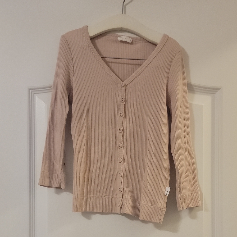 Jamie Kay Girls Ribbed Cardigan - Cream